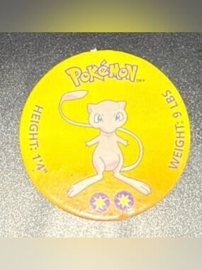 Mew #151 Battle Disc Cardboard Coin Nintendo collectible 1999 Pokemon Small